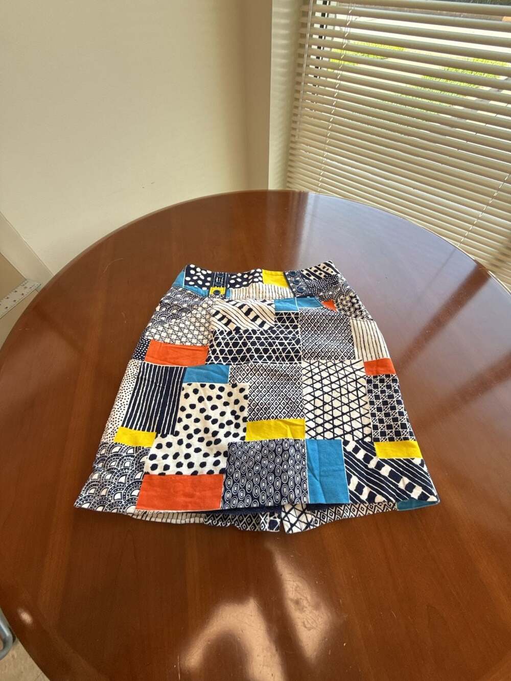 We Love Vera Anthropologie Patchwork Corduroy Skirt